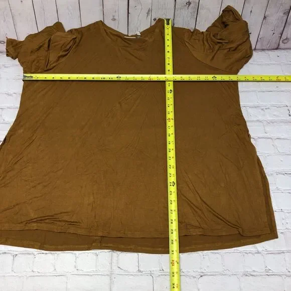 LOGO Lori Goldstein Women Long Sleeve Tee T-Shirt Top Size 3X Rayon Blend M187 7 - Picture 2 of 14